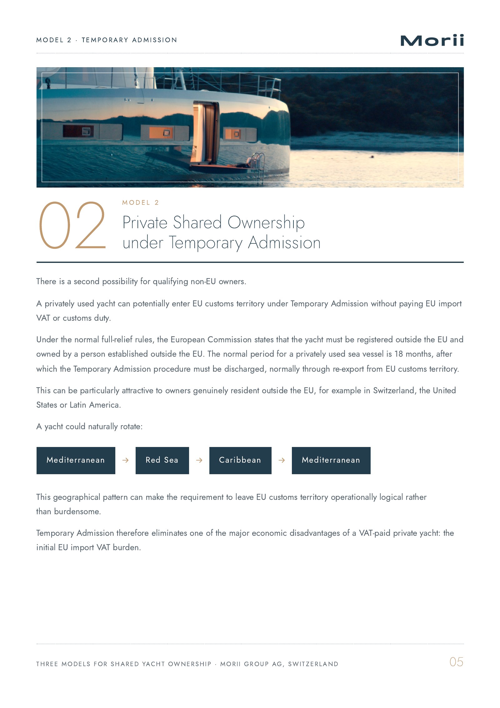 Three Models for Shared Yacht Ownership, page 5