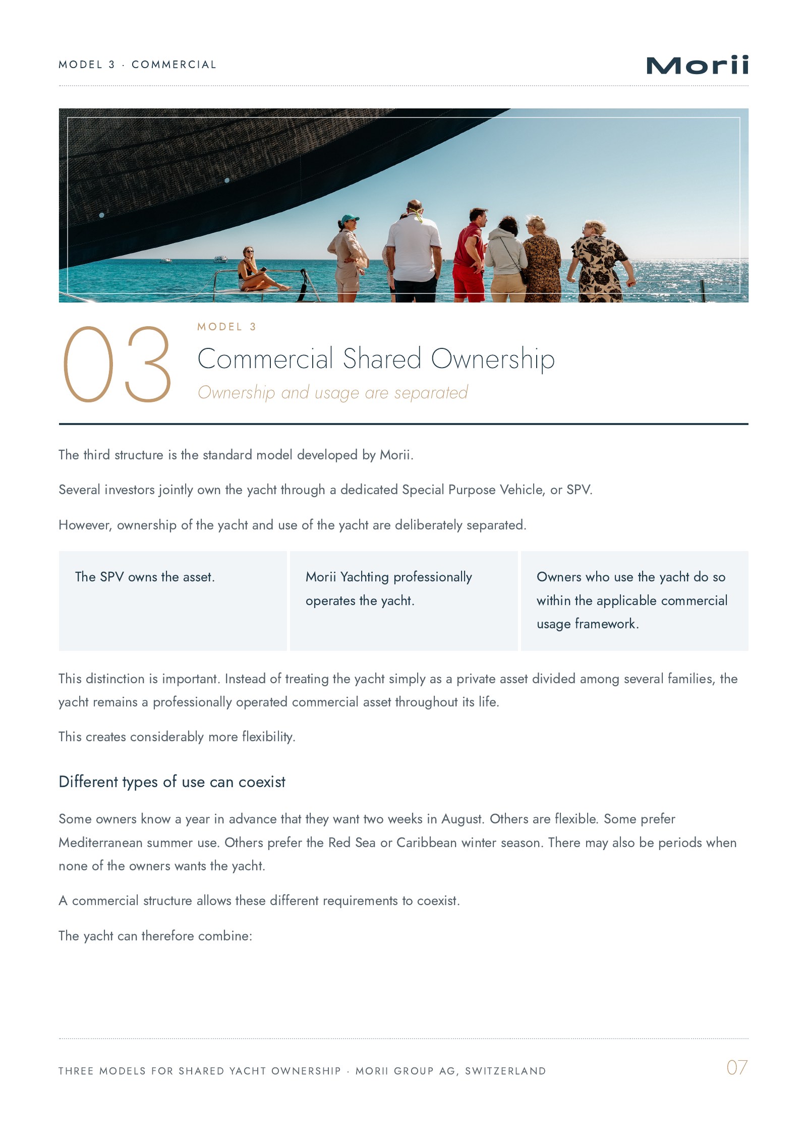 Three Models for Shared Yacht Ownership, page 7