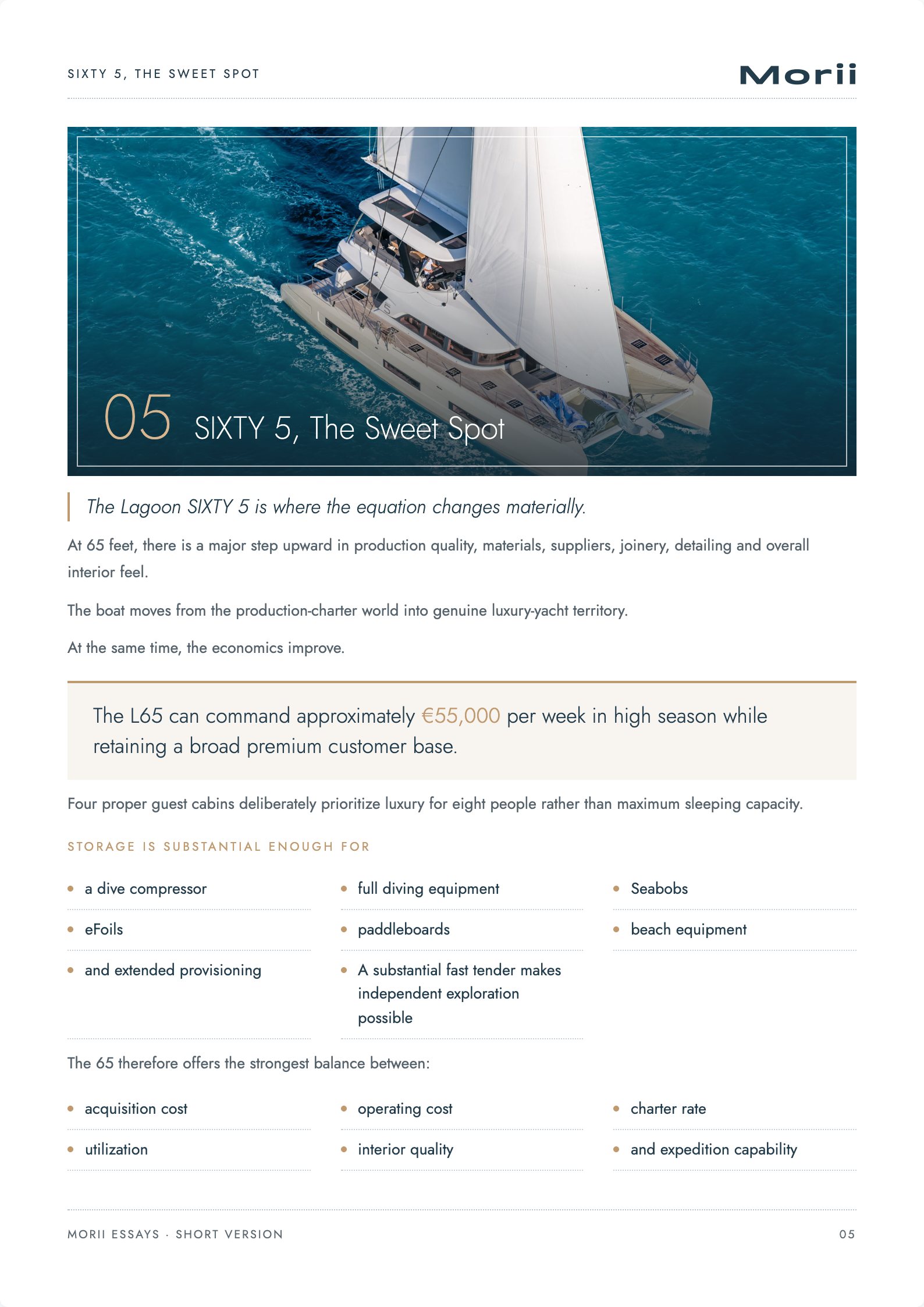 Choosing the Right Yacht Size, page 5