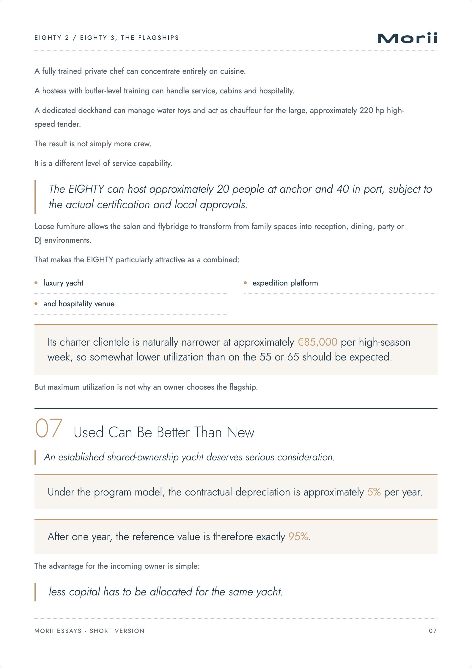 Choosing the Right Yacht Size, page 7