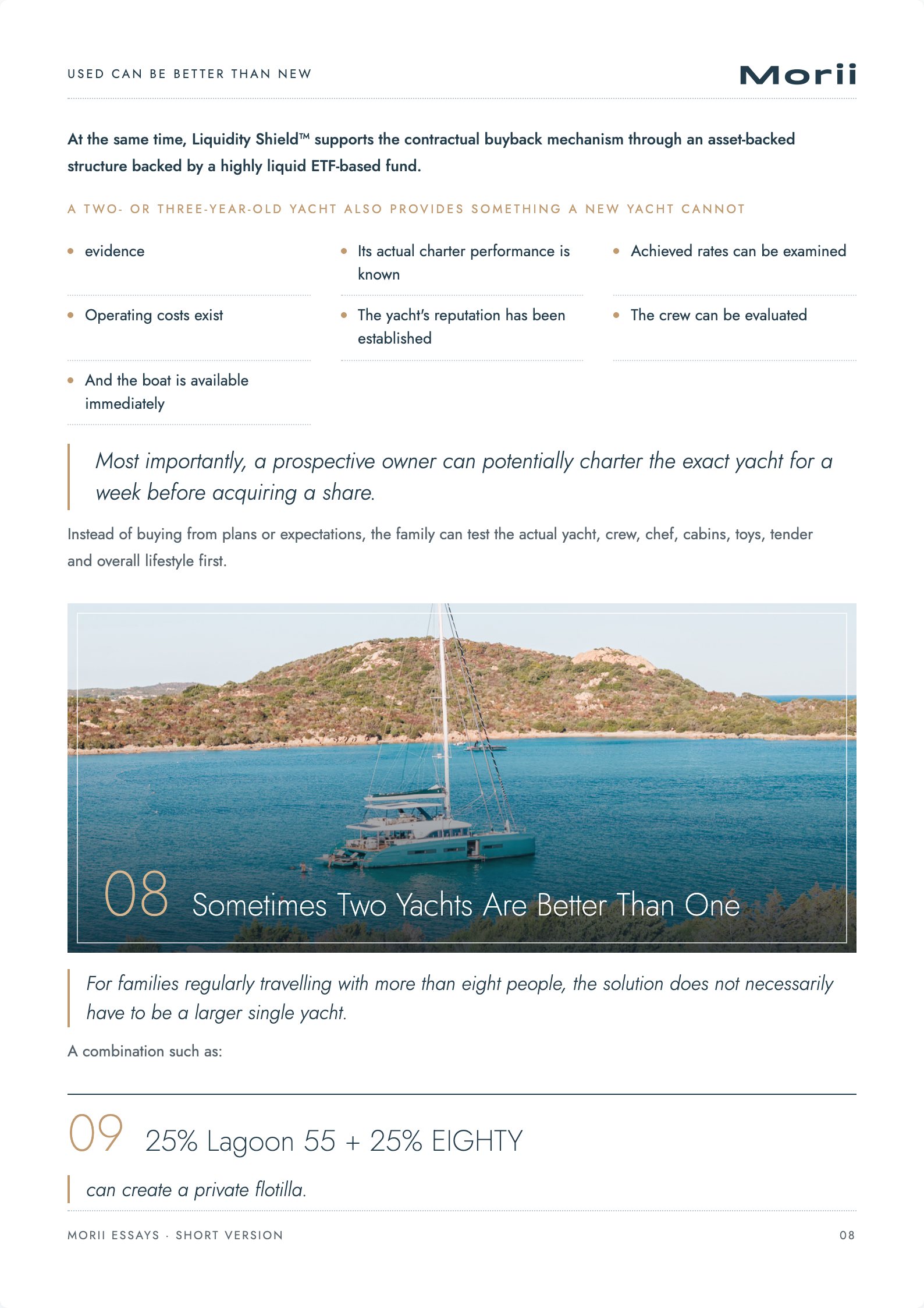 Choosing the Right Yacht Size, page 8