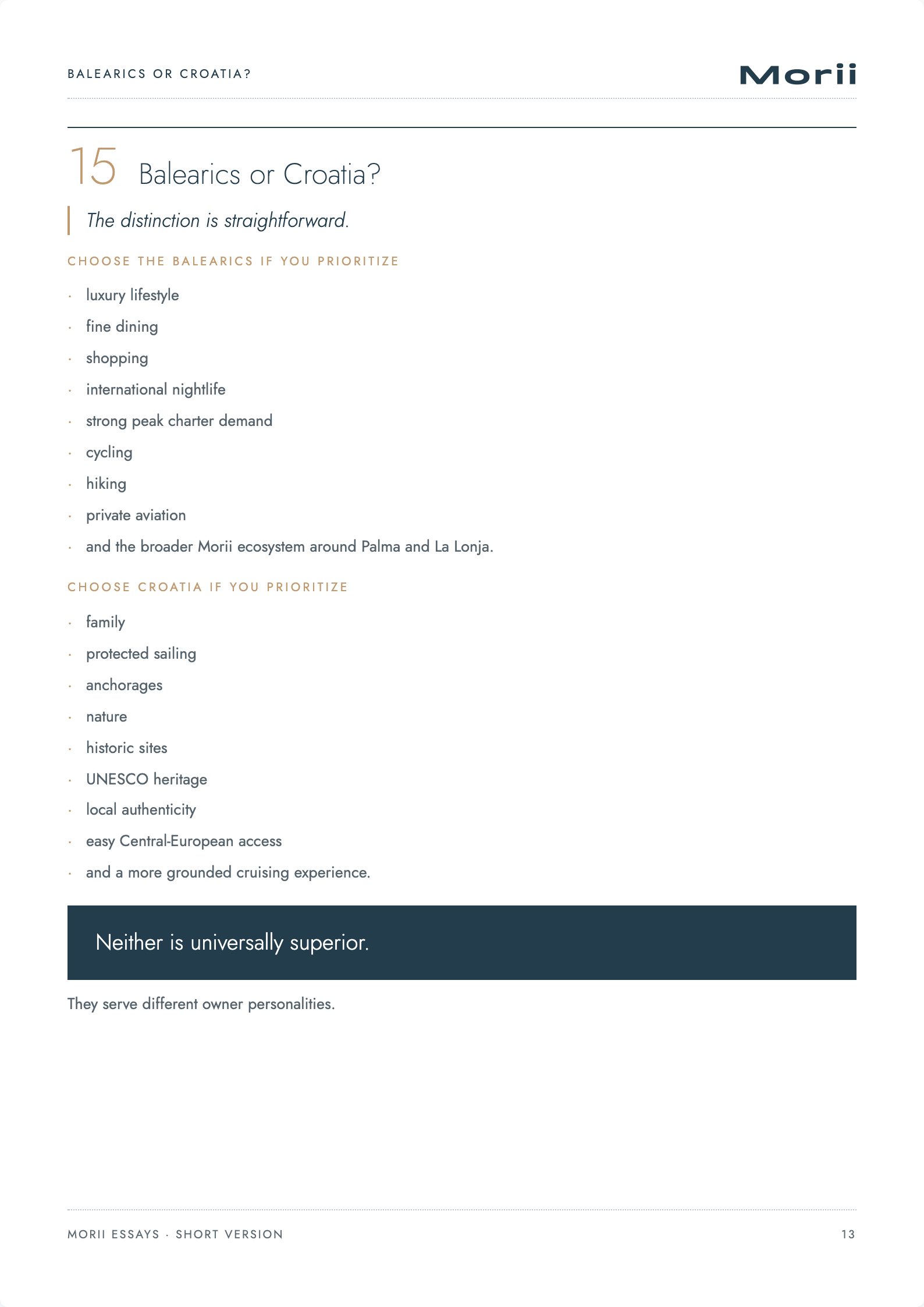Choosing the Right Yachting Region, page 13