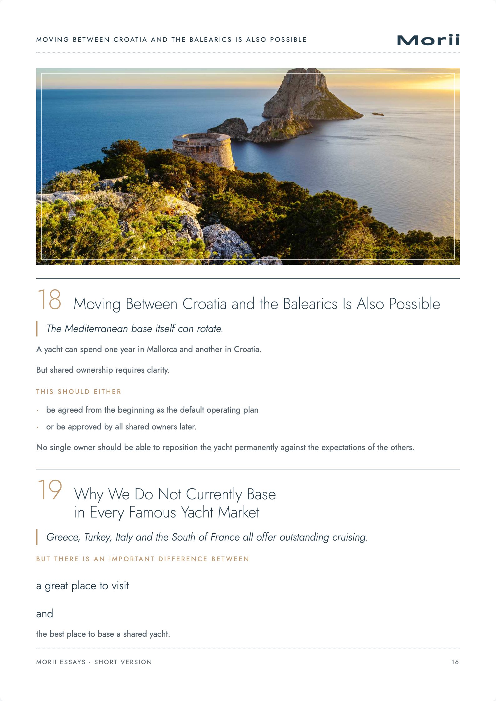 Choosing the Right Yachting Region, page 16