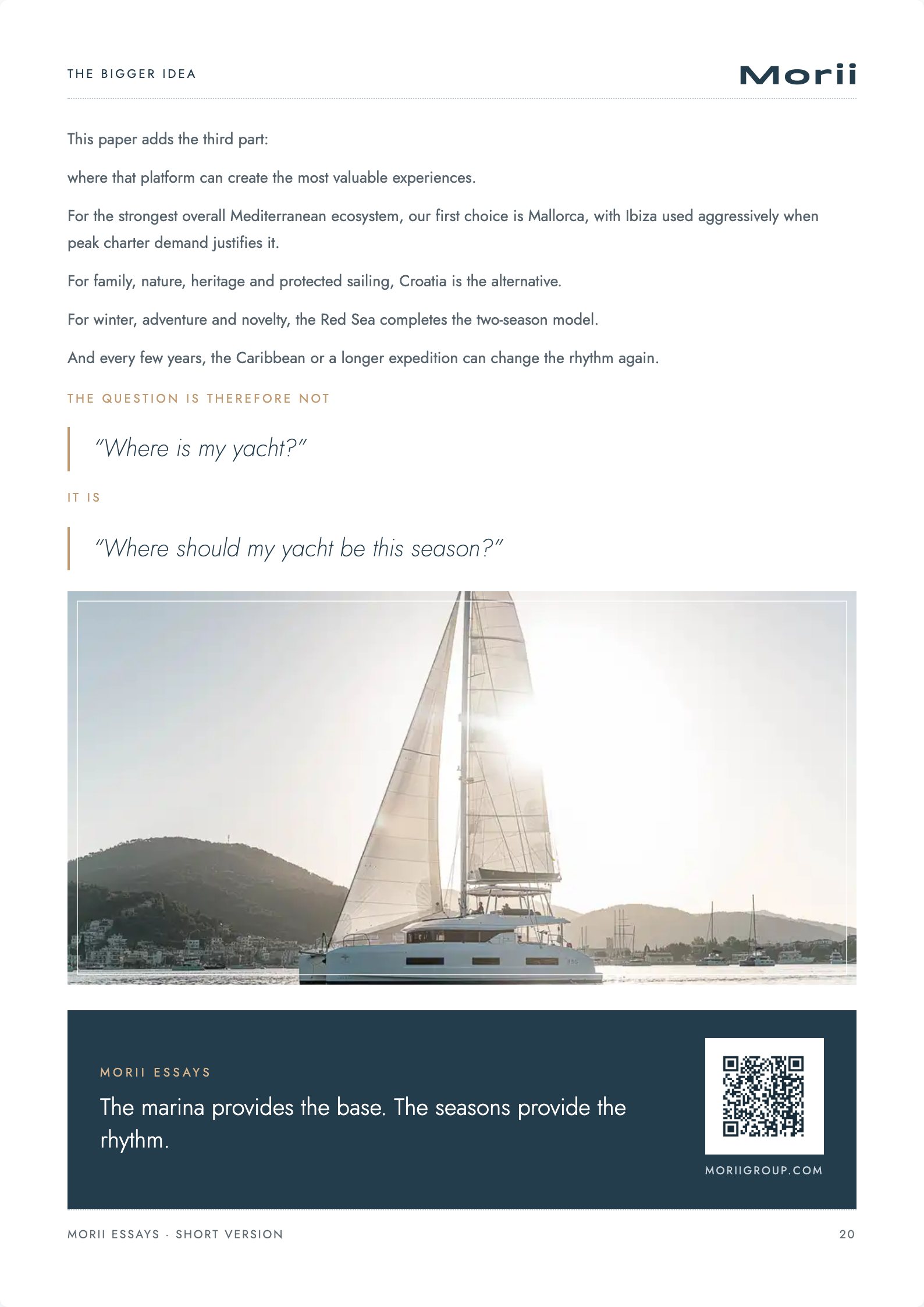 Choosing the Right Yachting Region, page 20